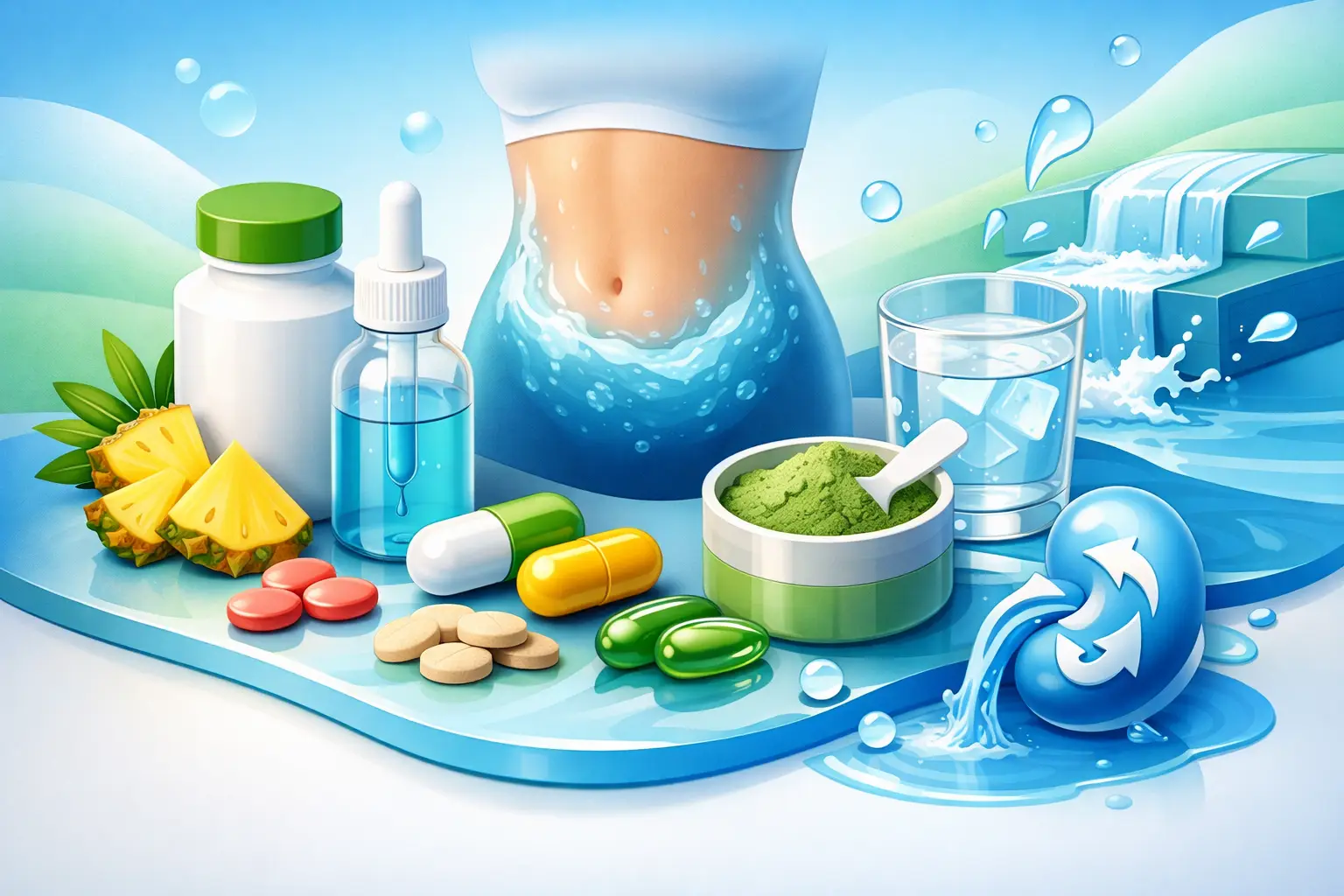Integratori per drenare liquidi in eccesso
