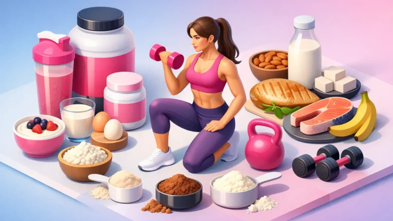 Proteine per massa muscolare donna, quali scegliere
