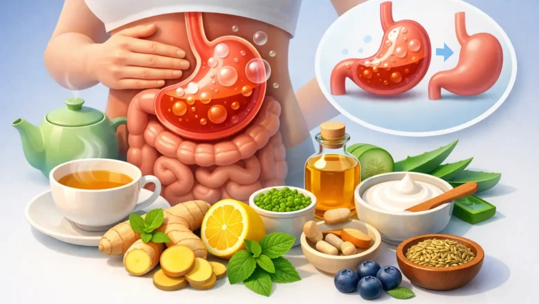 Rimedi naturali per stomaco gonfio dopo pasti