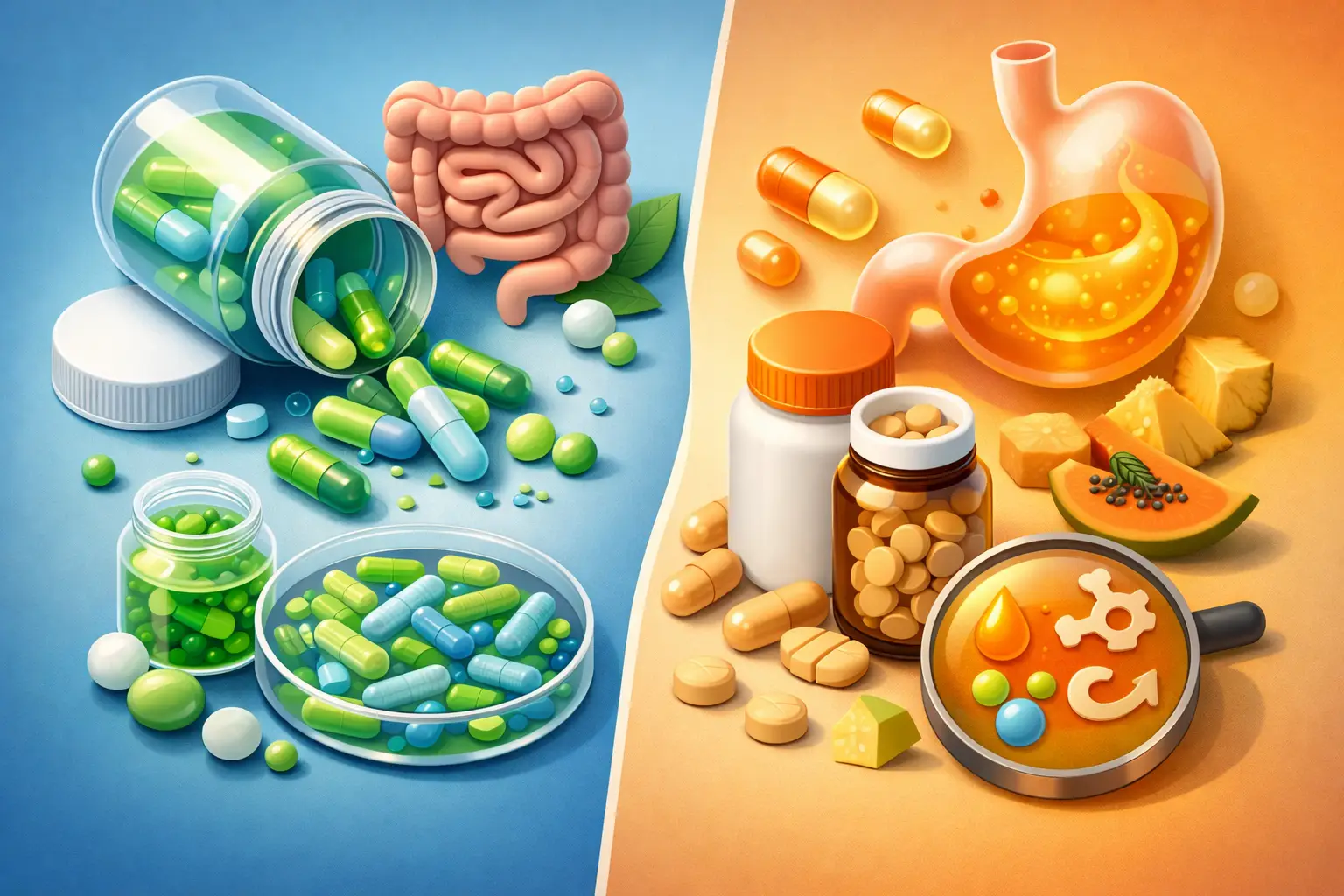 Probiotici o enzimi digestivi: quale scegliere?