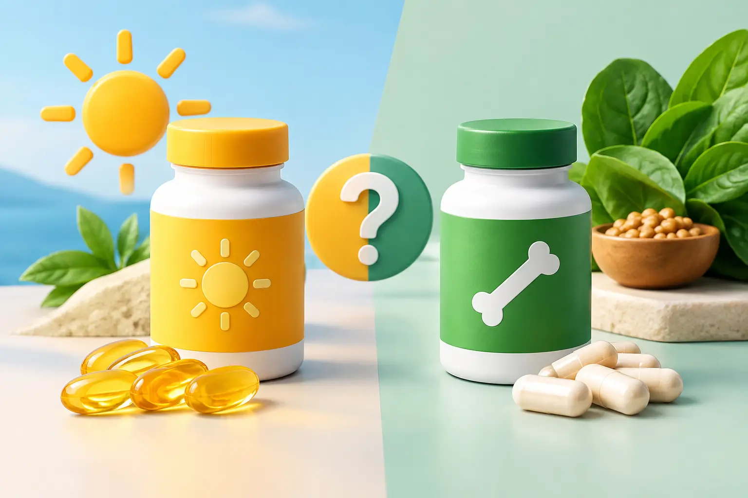 Vitamina D o K2: quale scegliere e quando