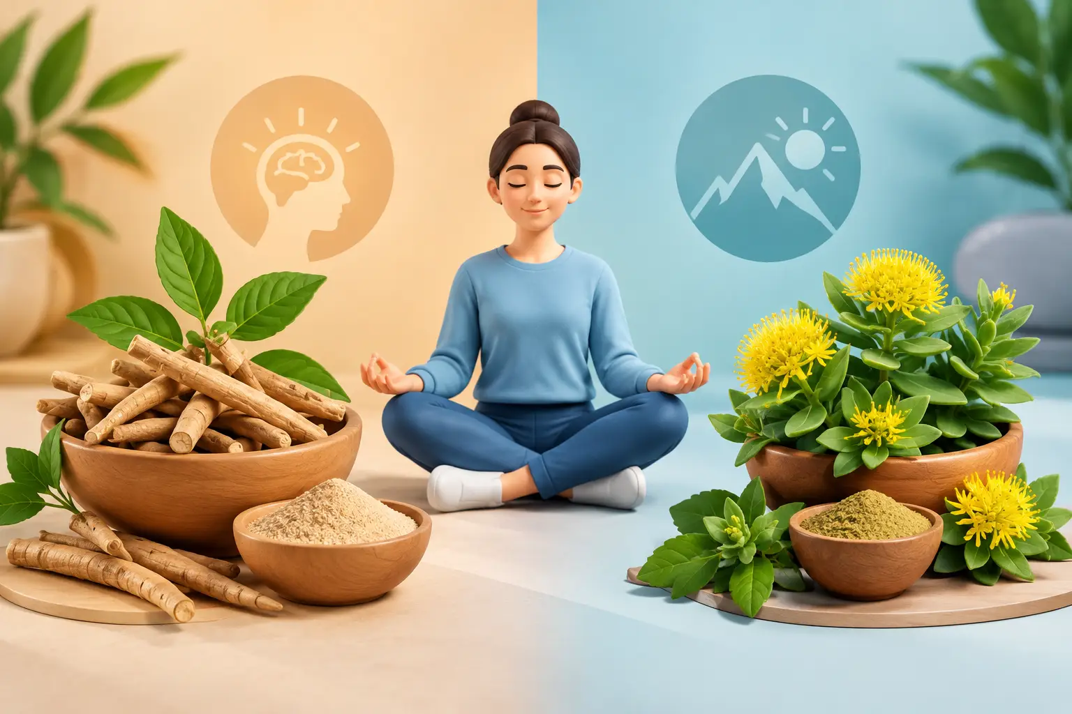 Ashwagandha o rodiola per lo stress?
