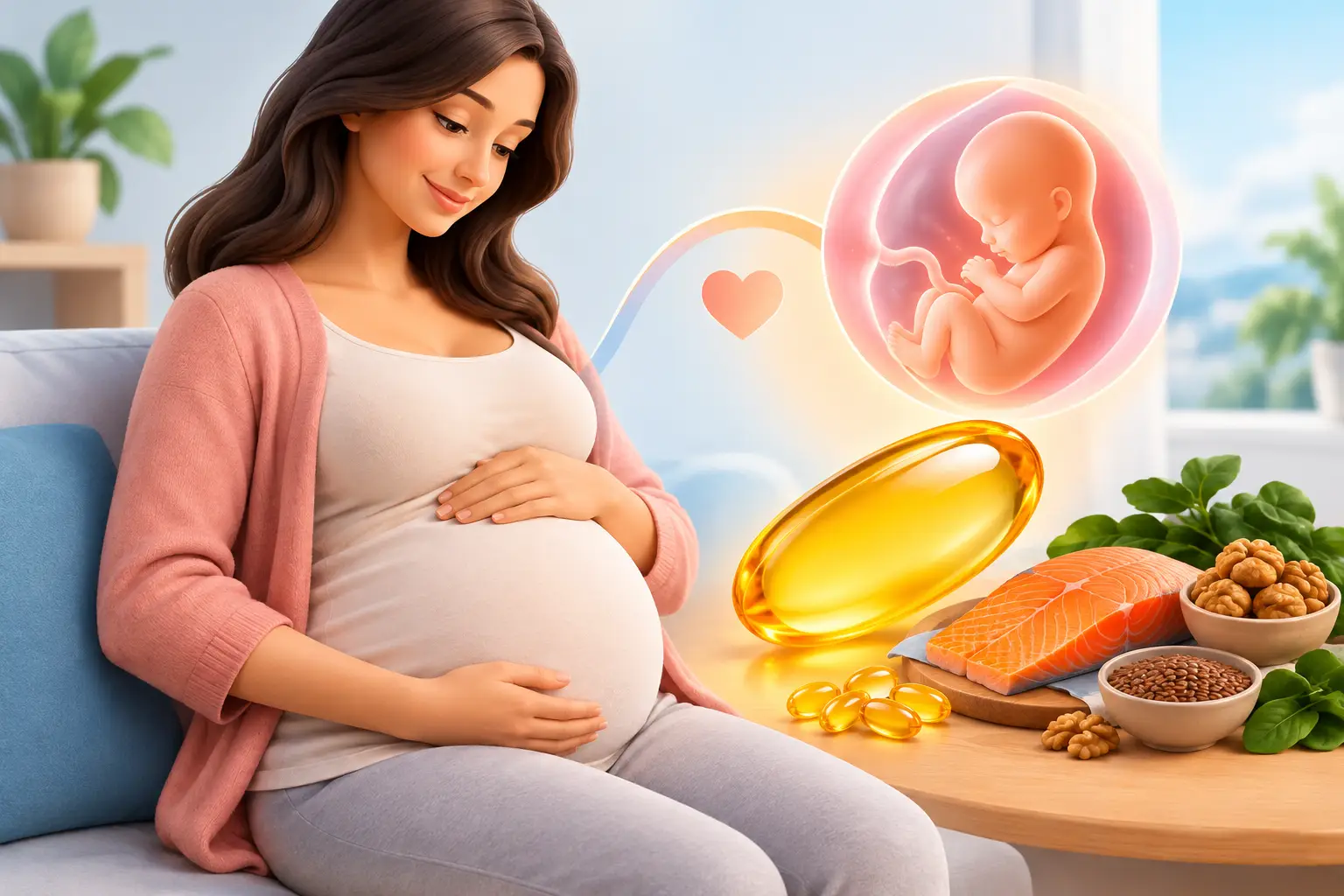 Omega 3 in gravidanza: benefici per mamma e bambino